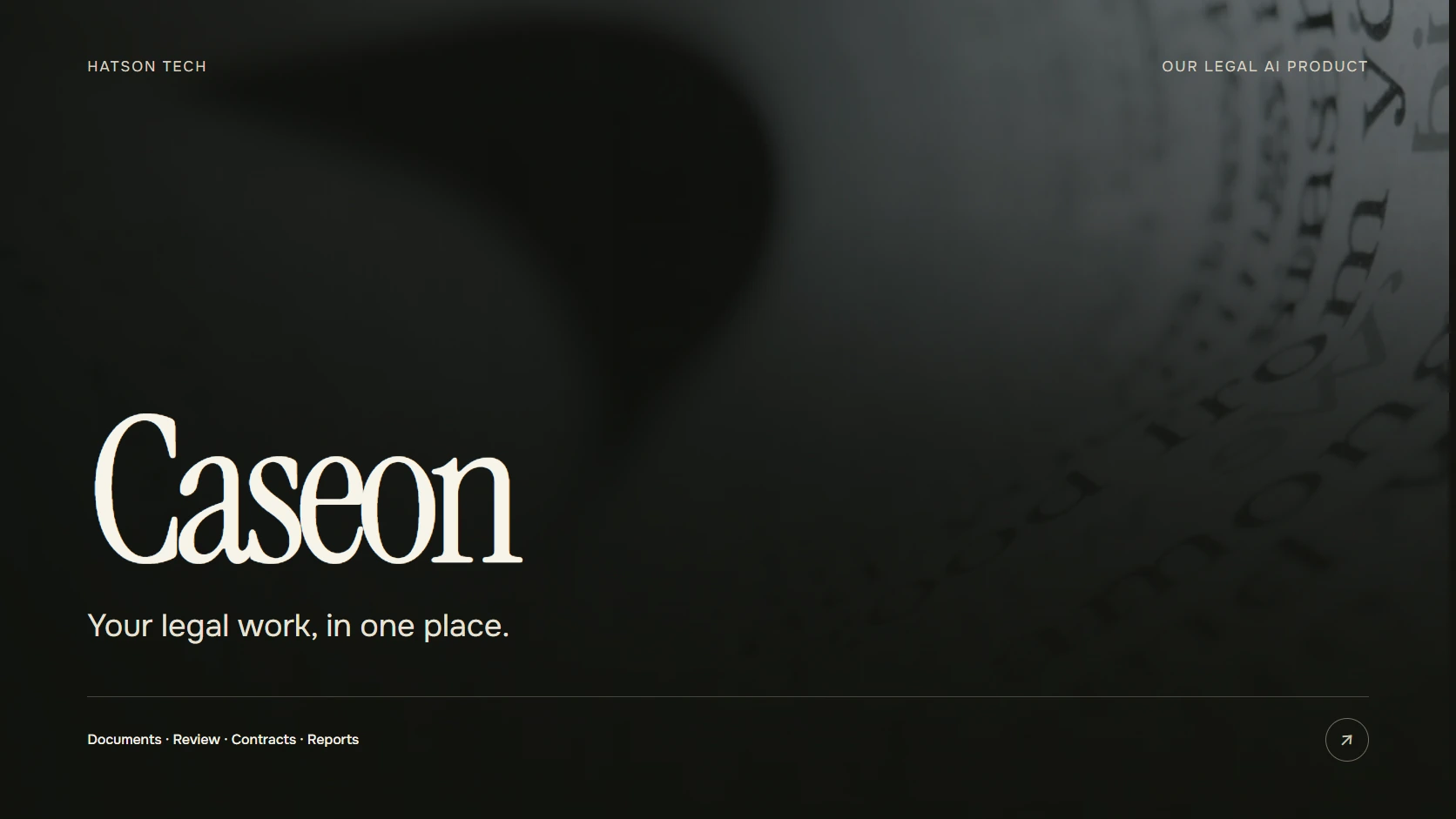 Caseon, a legal AI product by Hatson Tech